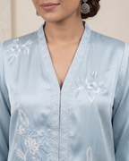 Blue Shamboz Silk Hand Embroidered Kurta Set