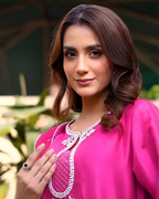 Fuchsia Sequin Embellished Tussel Silk 3-Piece Set